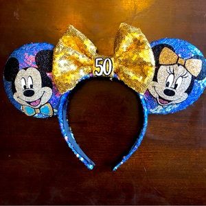 Mickey & Minnie Disney Ears 50th Anniversary (adult)